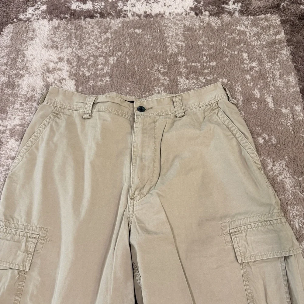VTG‎ Y2K Polo Jeans Co Ralph Lauren Military Style Baggy Cargo Shorts 33 Grunge